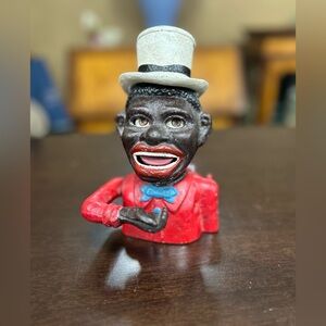 SOLD-Vintage John Harper & Co England-Cast Iron Mechanical Bank